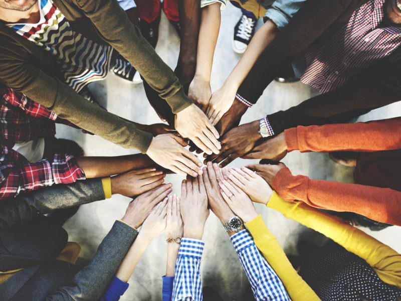 Group,Of,Diverse,Hands,Together,Joining,Concept